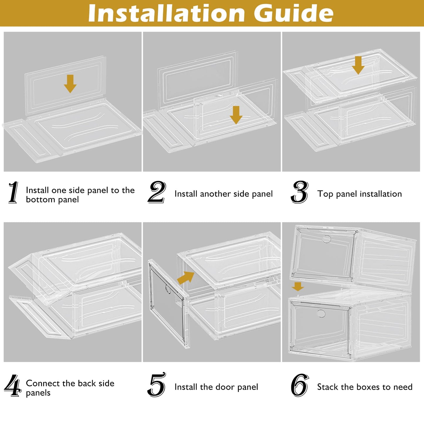 Transparent storage box [thickened material]