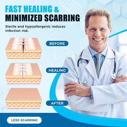 Large butterfly bandage suitable for very large wounds